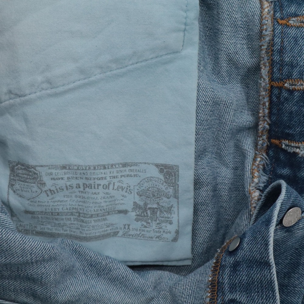 Vintage 90s Levi's 501 Mens 36x30 (31) Blue Straight Leg Button Fly Jeans 0193 - Picture 11 of 14